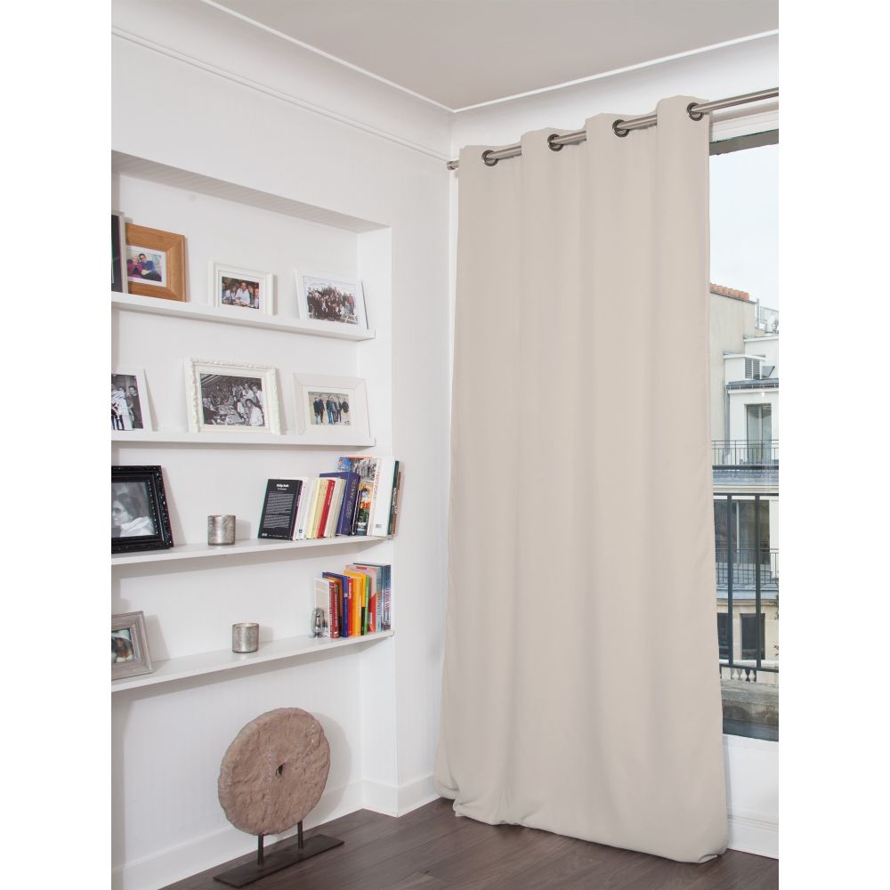 Rideau occultant gris 140 x 260 (photo) Rideau occultant gris 140 x 260