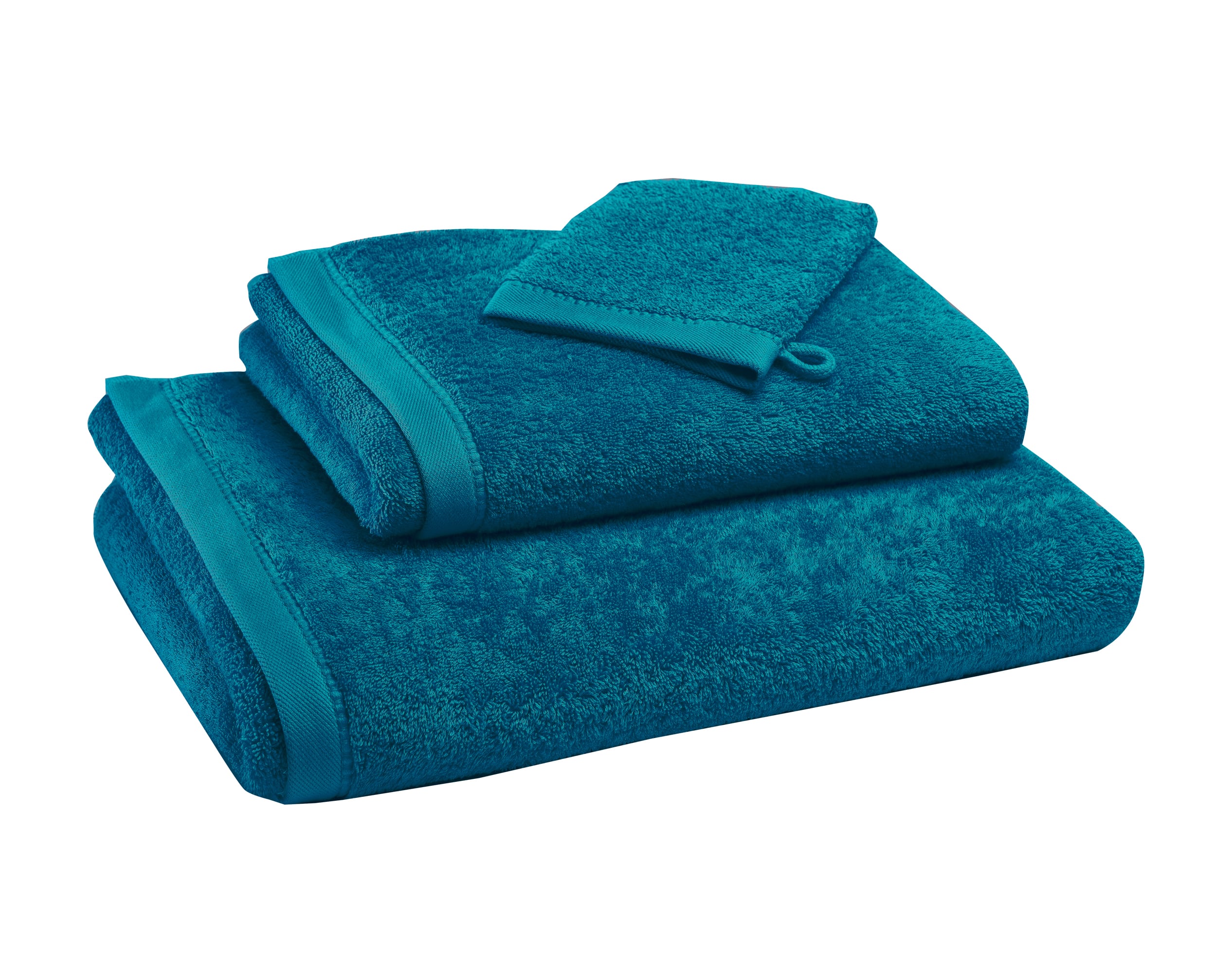 Drap de bain bleu 100x150 en coton bio Drap de bain bleu 100x150 en coton bio