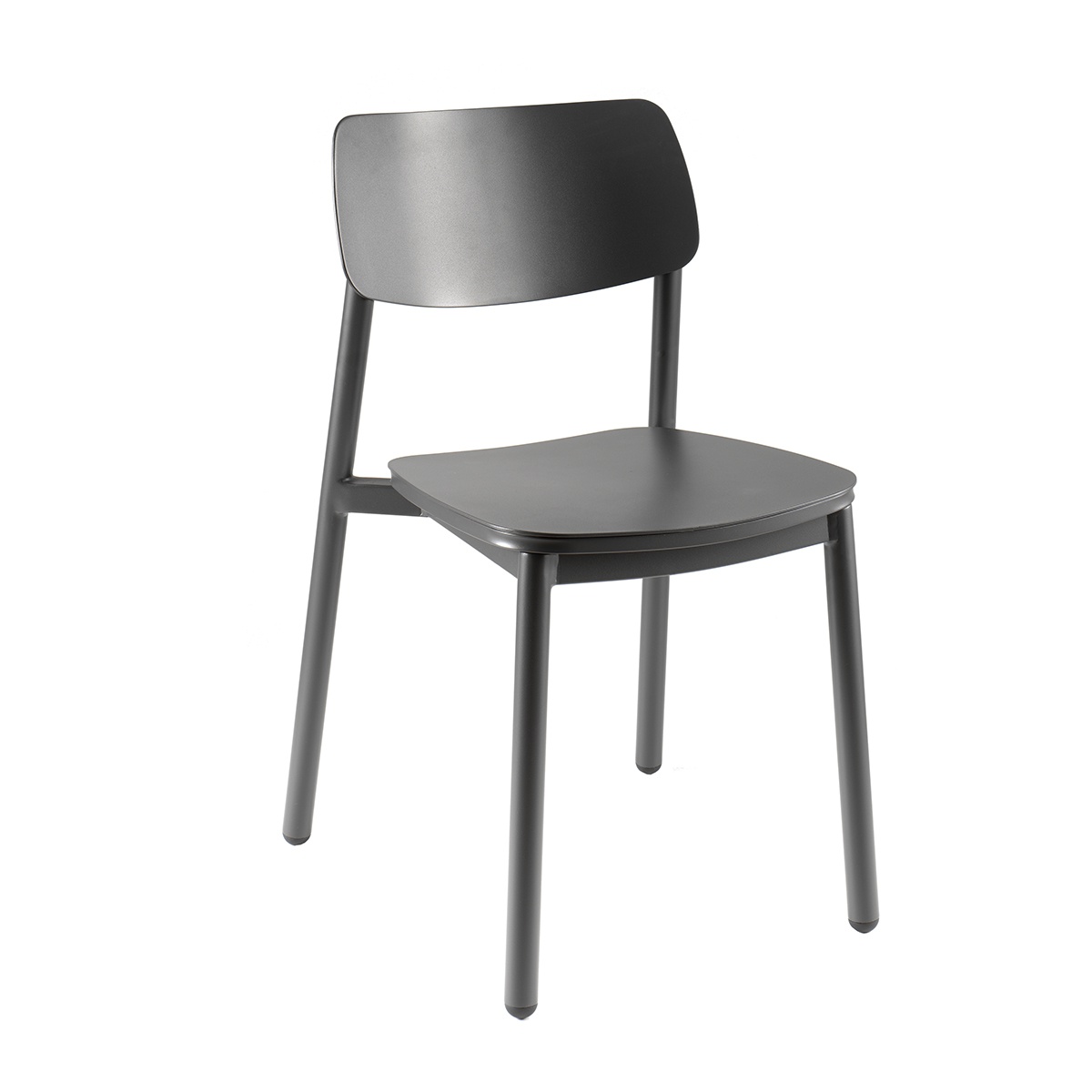 Chaise de jardin en aluminium anthracite