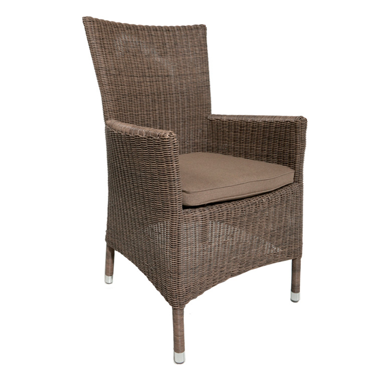 Fauteuil de table en résine tressée naturel