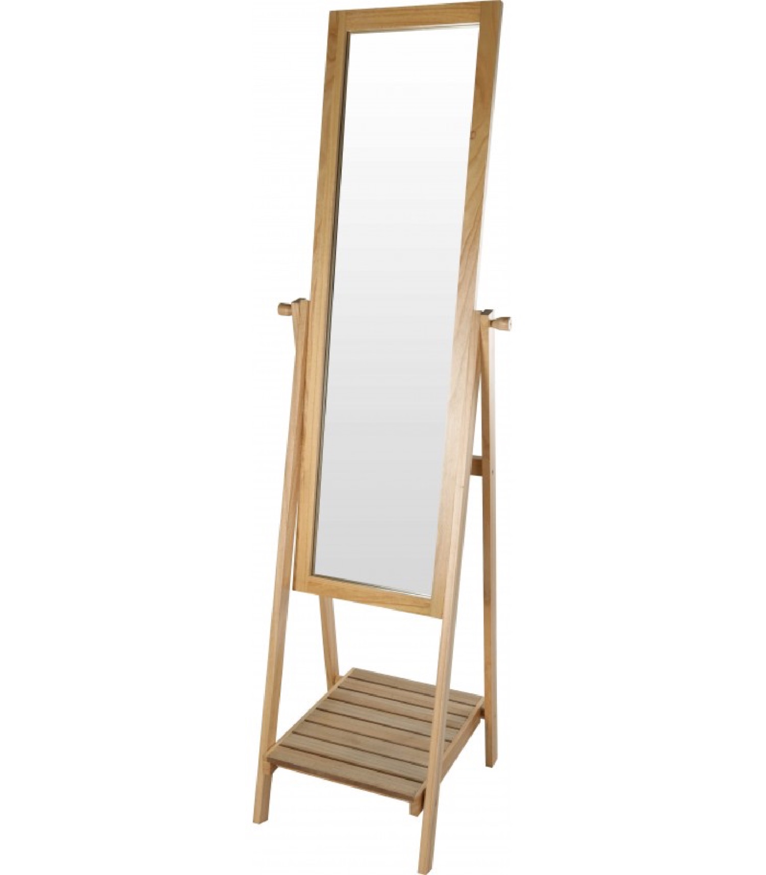 Miroir sur pied en bois H131cm