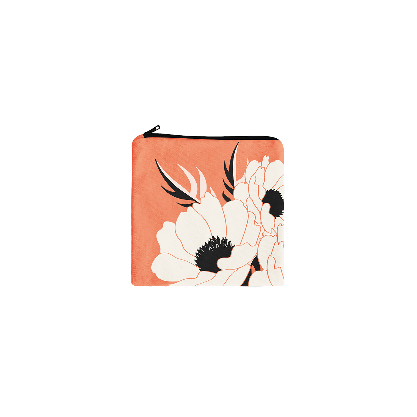 Trousse en coton carrée scarlet (photo) Trousse en coton carrée scarlet