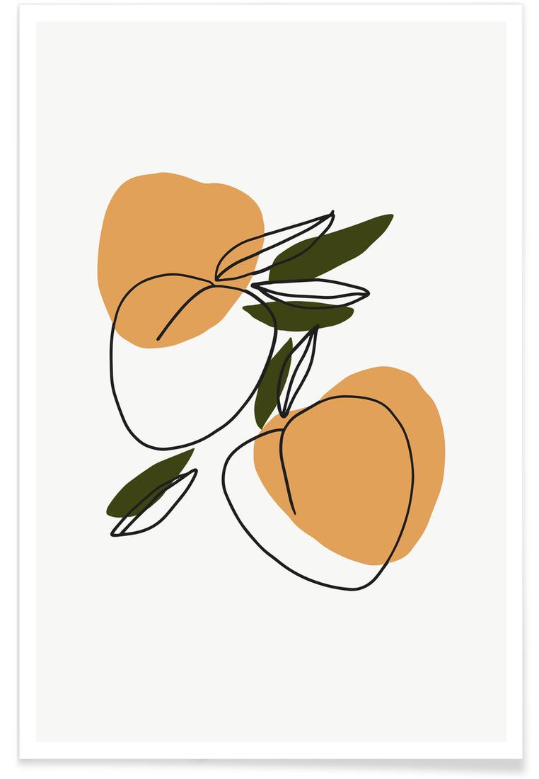 Affiche en Blanc ivoire & Gris/30x45 Affiche en Blanc ivoire & Gris/30x45