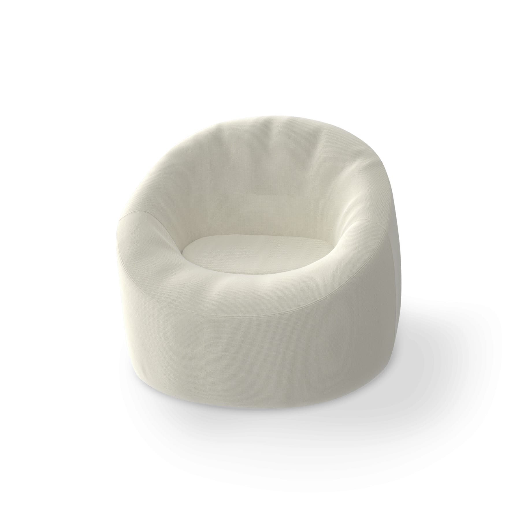 Chaise gonflable flottante en tissu imperméable blanc