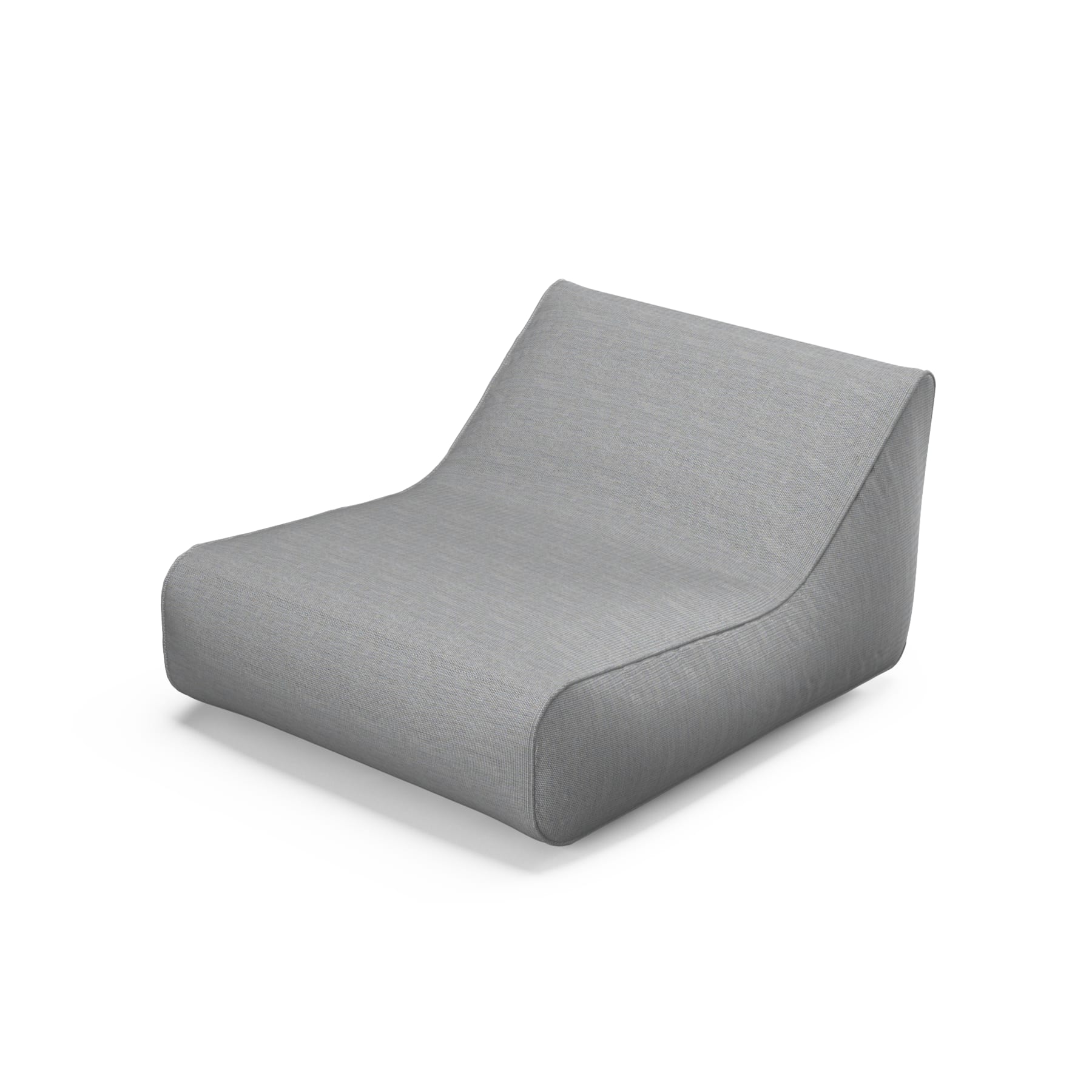 Fauteuil gonflable flottant en tissu imperméable gris