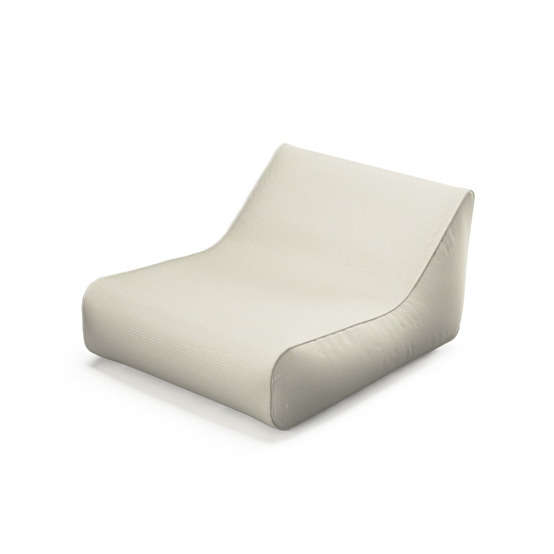Fauteuil gonflable flottant en tissu imperméable blanc