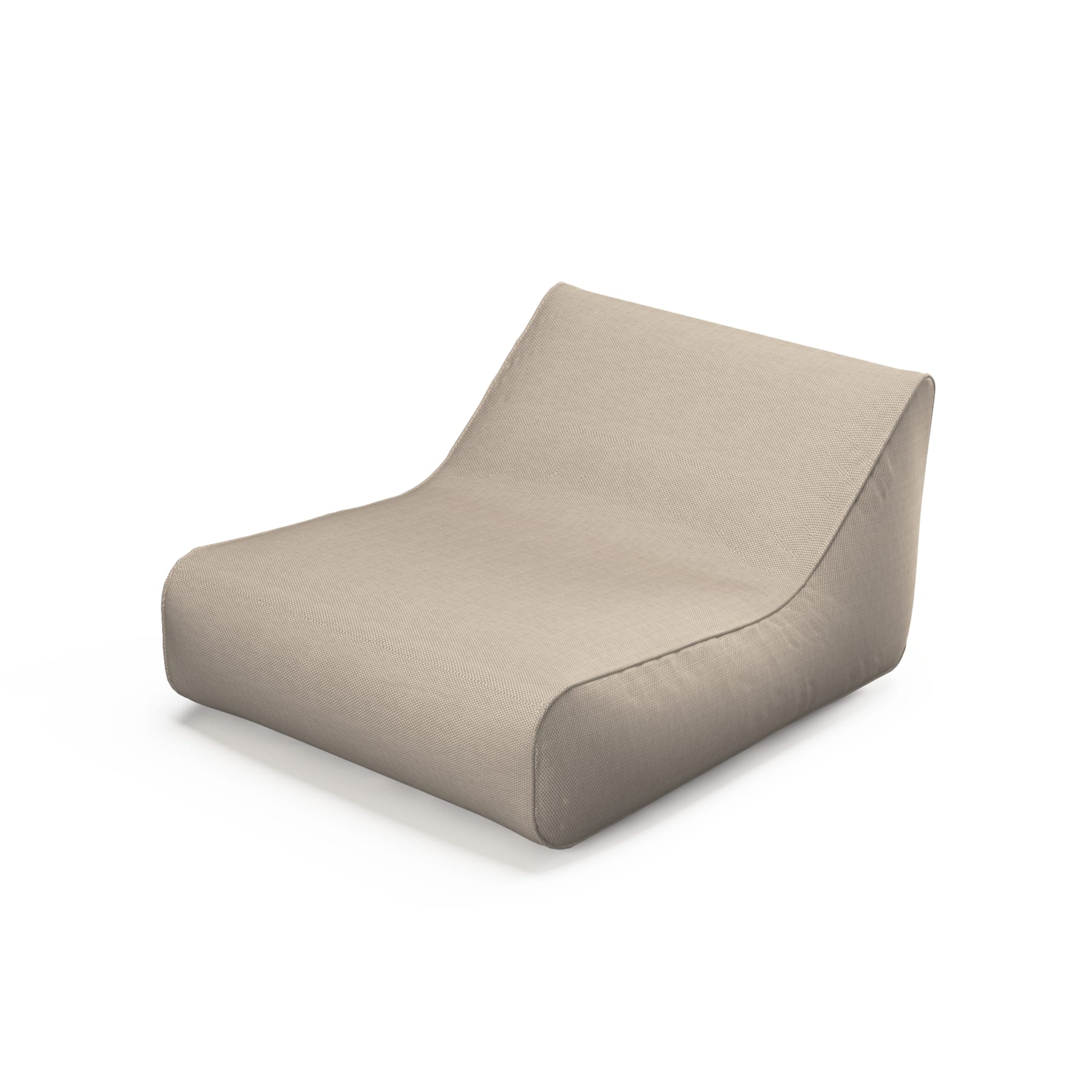 Fauteuil gonflable flottant en tissu imperméable beige