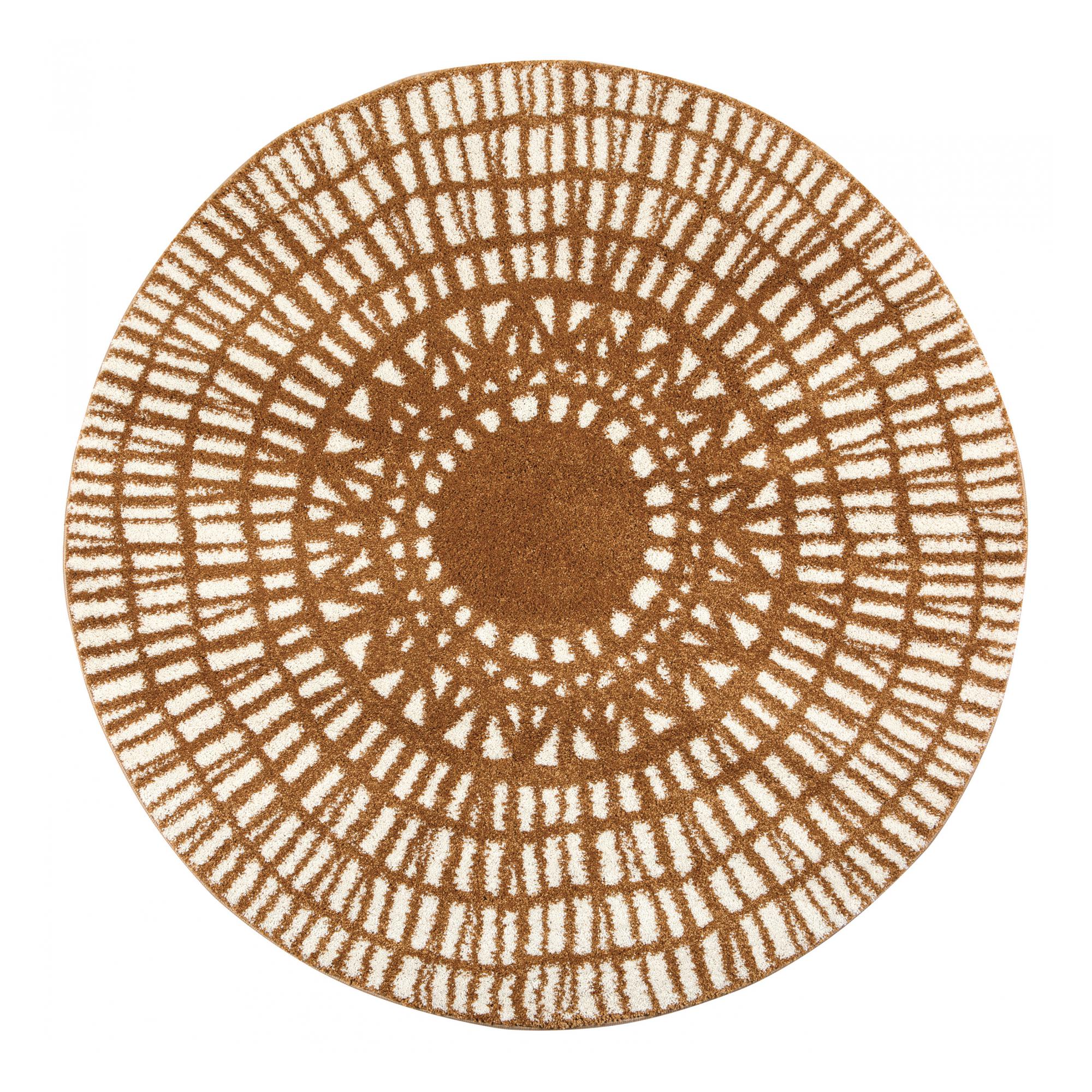 Tapis en polypropylène bronze diamètre 160 Tapis en polypropylène bronze diamètre 160