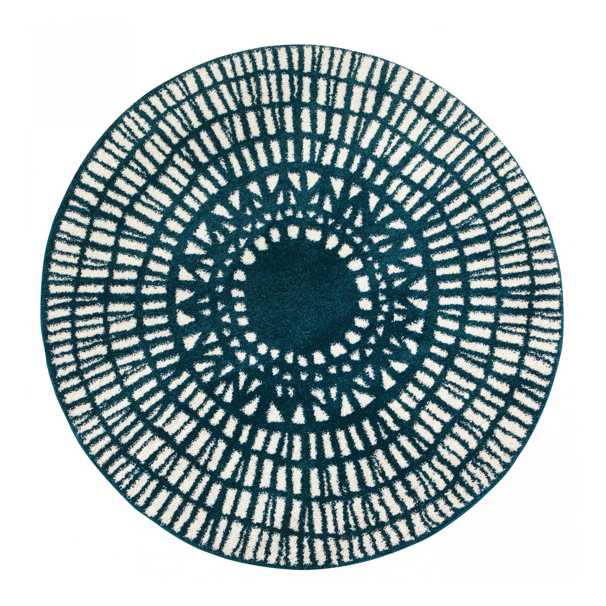 Tapis en polypropylène paon diamètre 160 Tapis en polypropylène paon diamètre 160