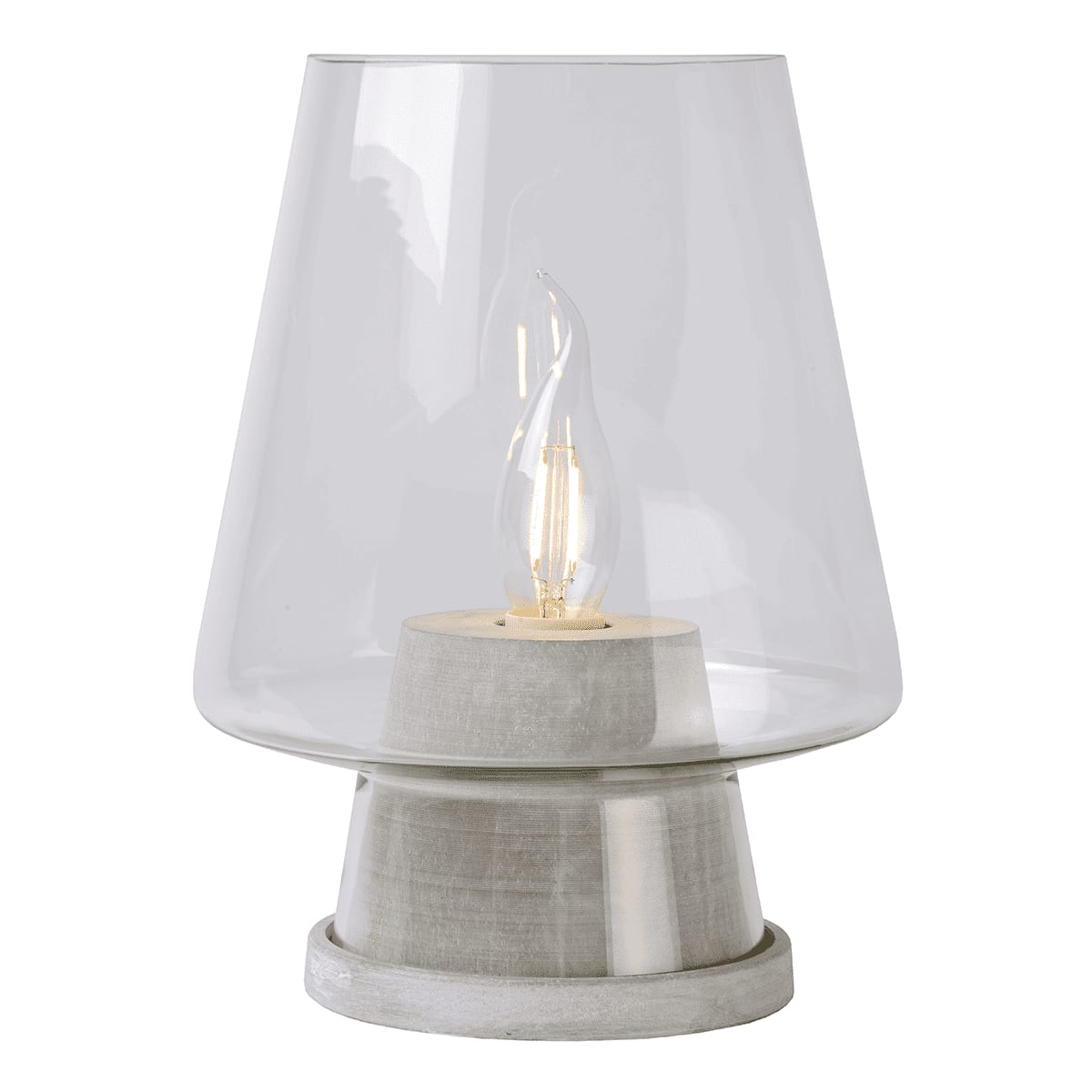 Lampe à poser verre H25cm (photo) Lampe à poser verre H25cm
