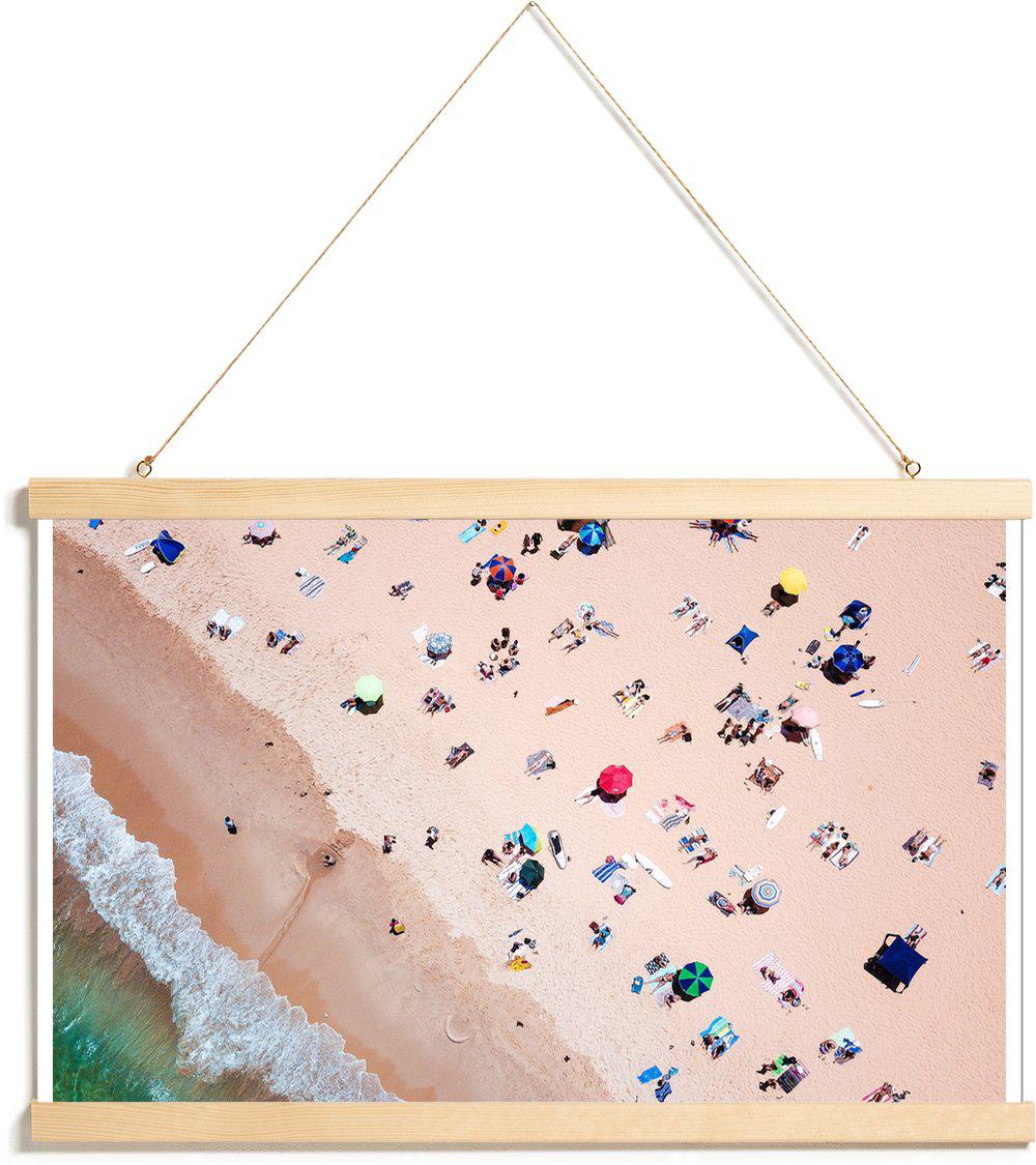 Affiche avec baguettes de suspension en Blanc ivoire/20x30 Affiche avec baguettes de suspension en Blanc ivoire/20x30