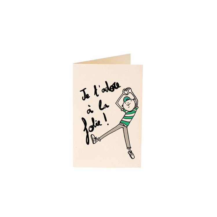 Carte Je t'adore Carte Je t'adore