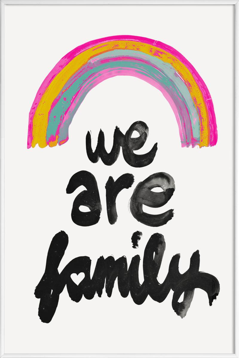 Affiche avec cadre standard (Blanc) en Noir & Rose/20x30 Affiche avec cadre standard (Blanc) en Noir & Rose/20x30