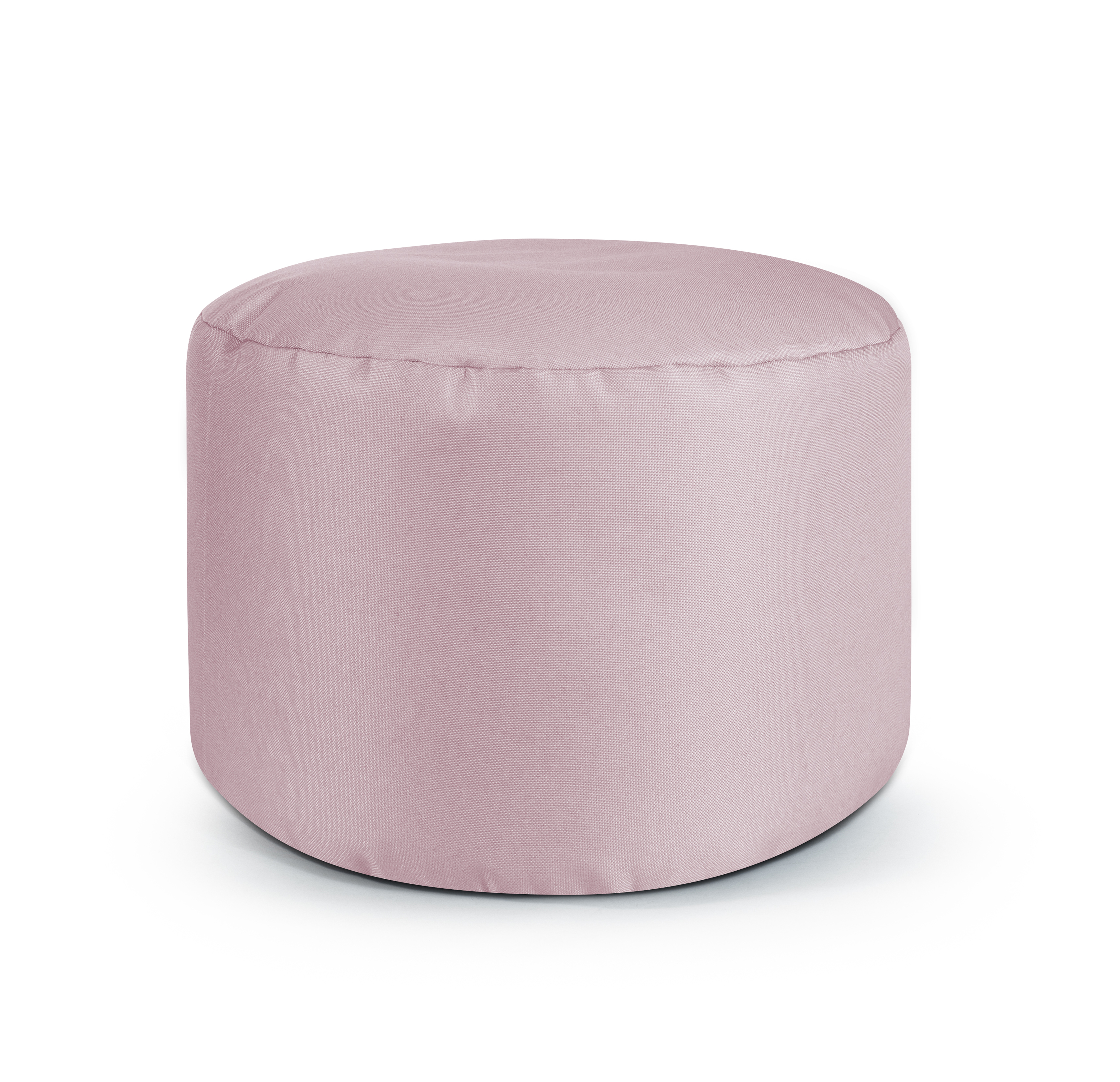 Repose pieds d'intérieur rond en toile design uni rose 30x50 (photo) Repose pieds d'intérieur rond en toile design uni rose 30x50
