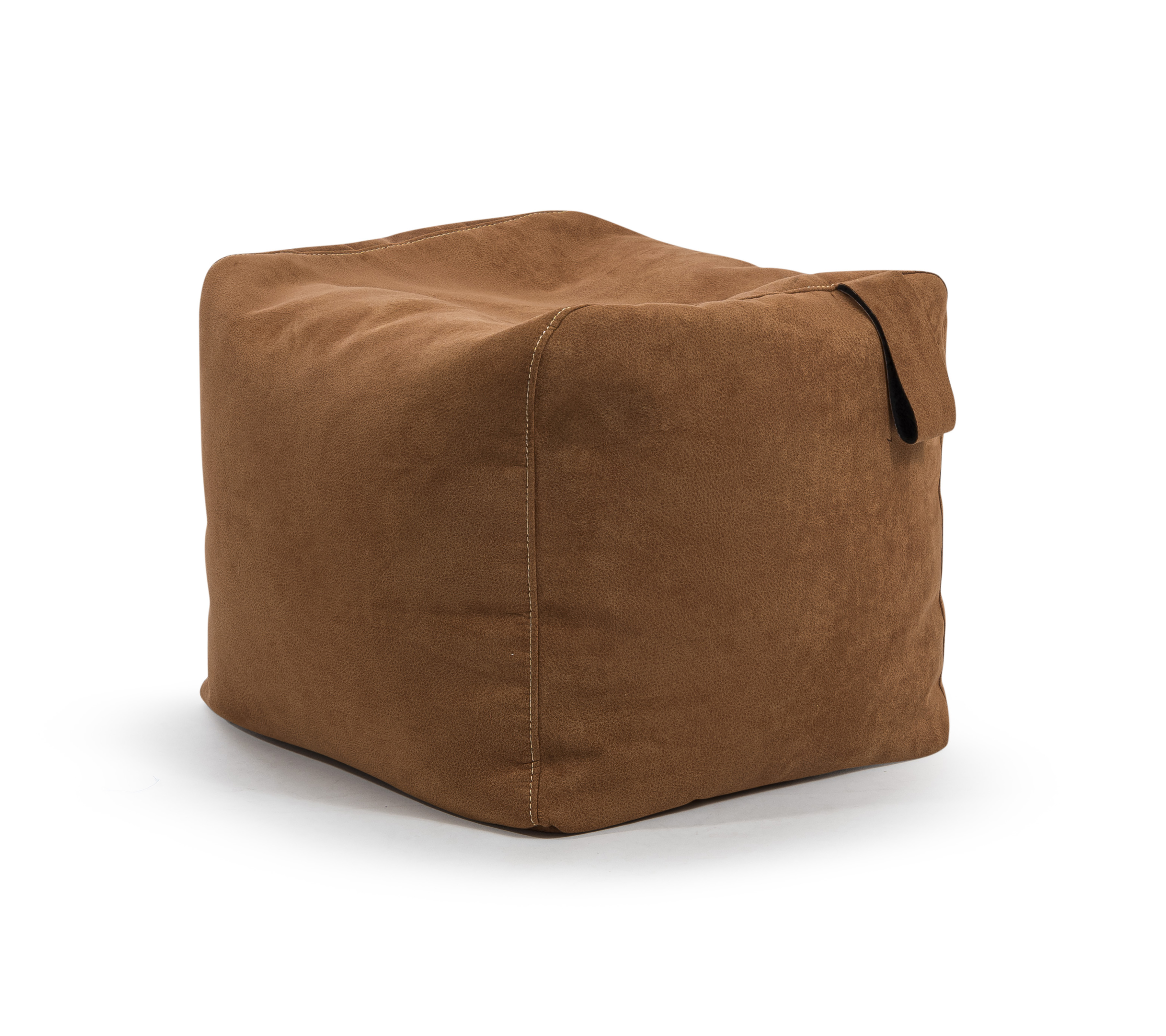 Repose pieds d'intérieur carré aspect cuir 30x50 Caramel (photo) Repose pieds d'intérieur carré aspect cuir 30x50 Caramel
