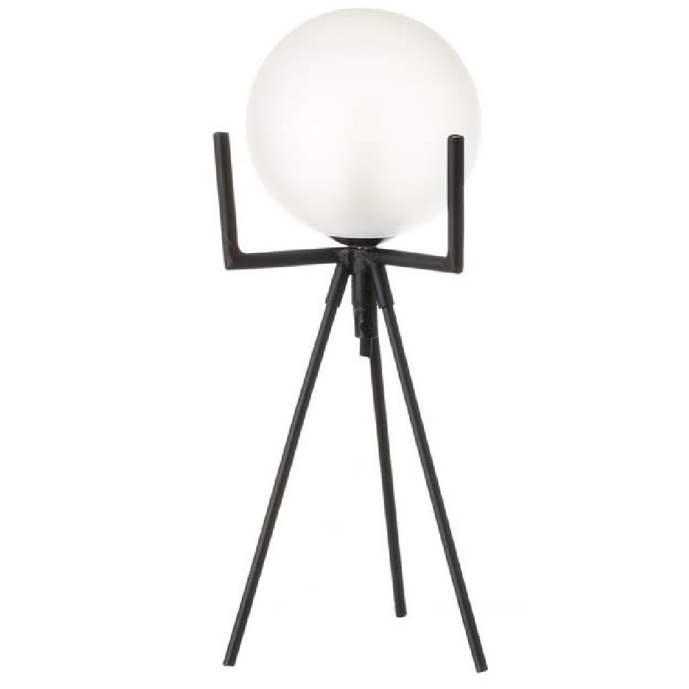 Lampe de table en métal noir H35cm Lampe de table en métal noir H35cm