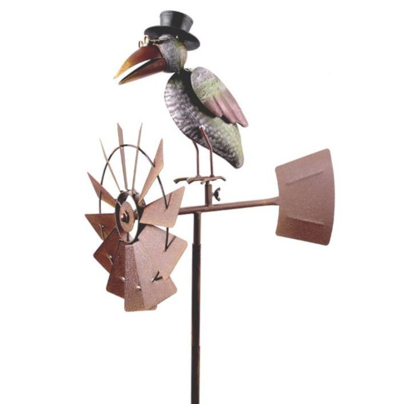 Girouette pic piquer coq de jardin fonte gris 184x47 Girouette pic piquer coq de jardin fonte gris 184x47