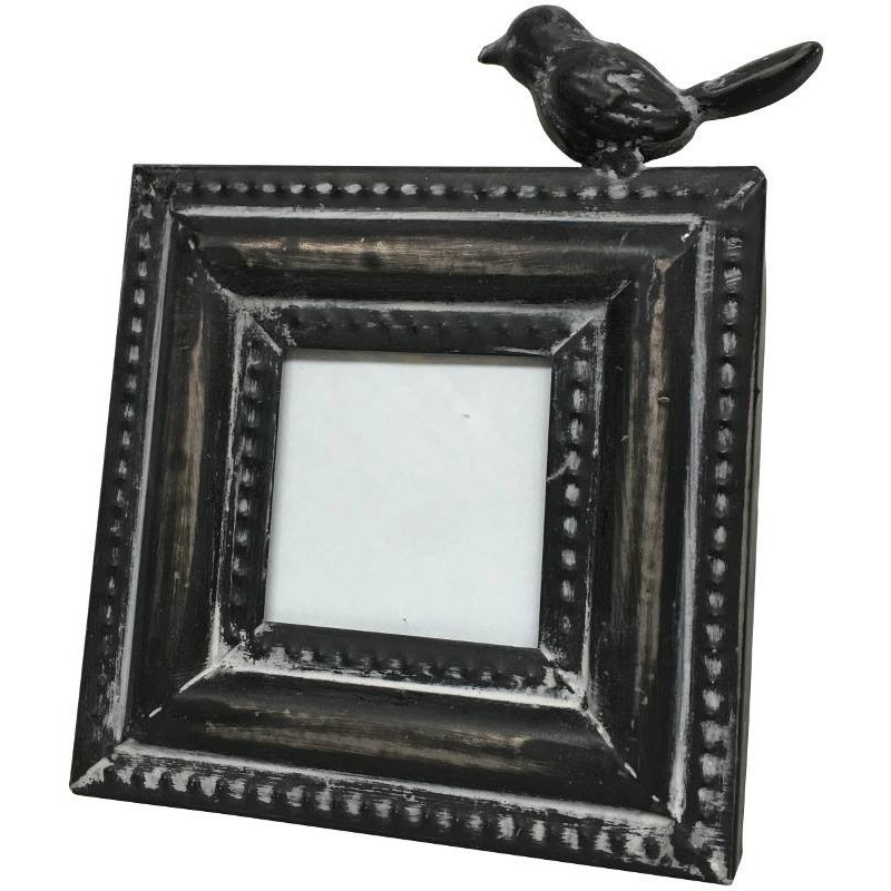 Cadre photo porte photo à poser oiseau en fer 16x12 Cadre photo porte photo à poser oiseau en fer 16x12
