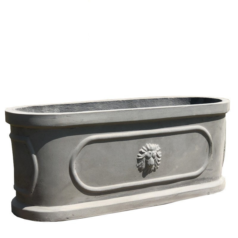 Grande jardinière de fenêtre ou balcon gris fonte L60cm Grande jardinière de fenêtre ou balcon gris fonte L60cm