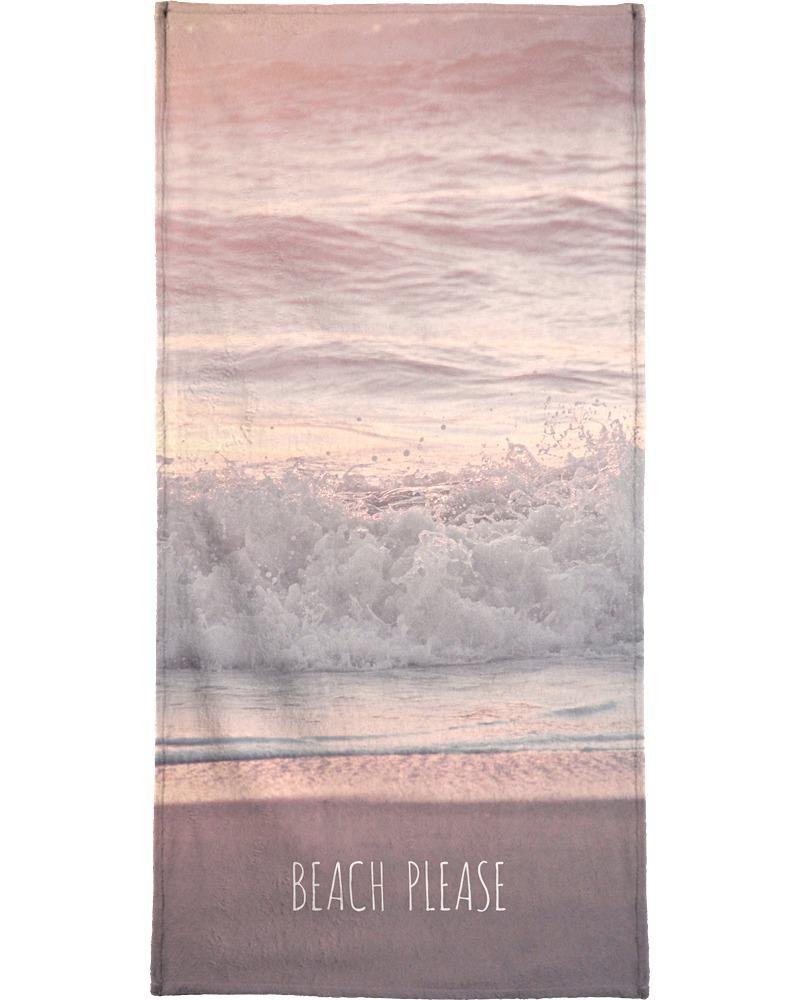 Serviette de plage en éponge-velours en Gris & Rose/90x180 Serviette de plage en éponge-velours en Gris & Rose/90x180