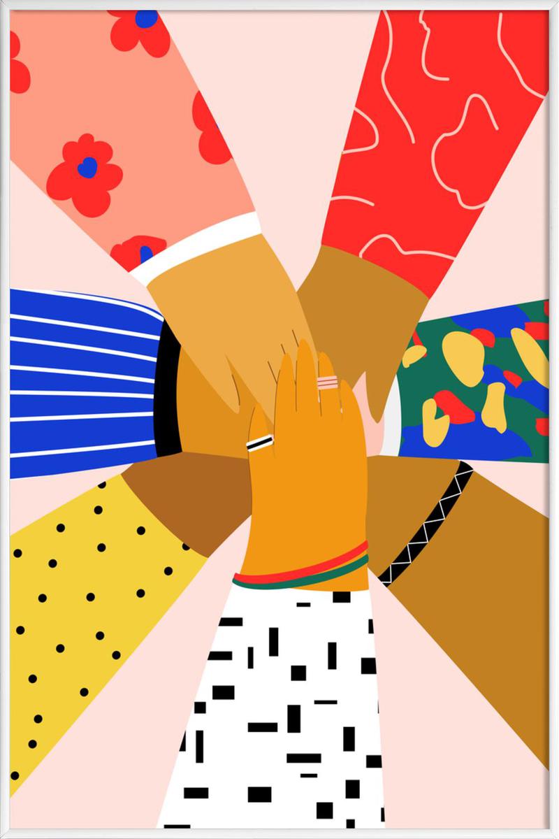 Affiche avec cadre standard (Blanc) en Multicolore/30x45 Affiche avec cadre standard (Blanc) en Multicolore/30x45