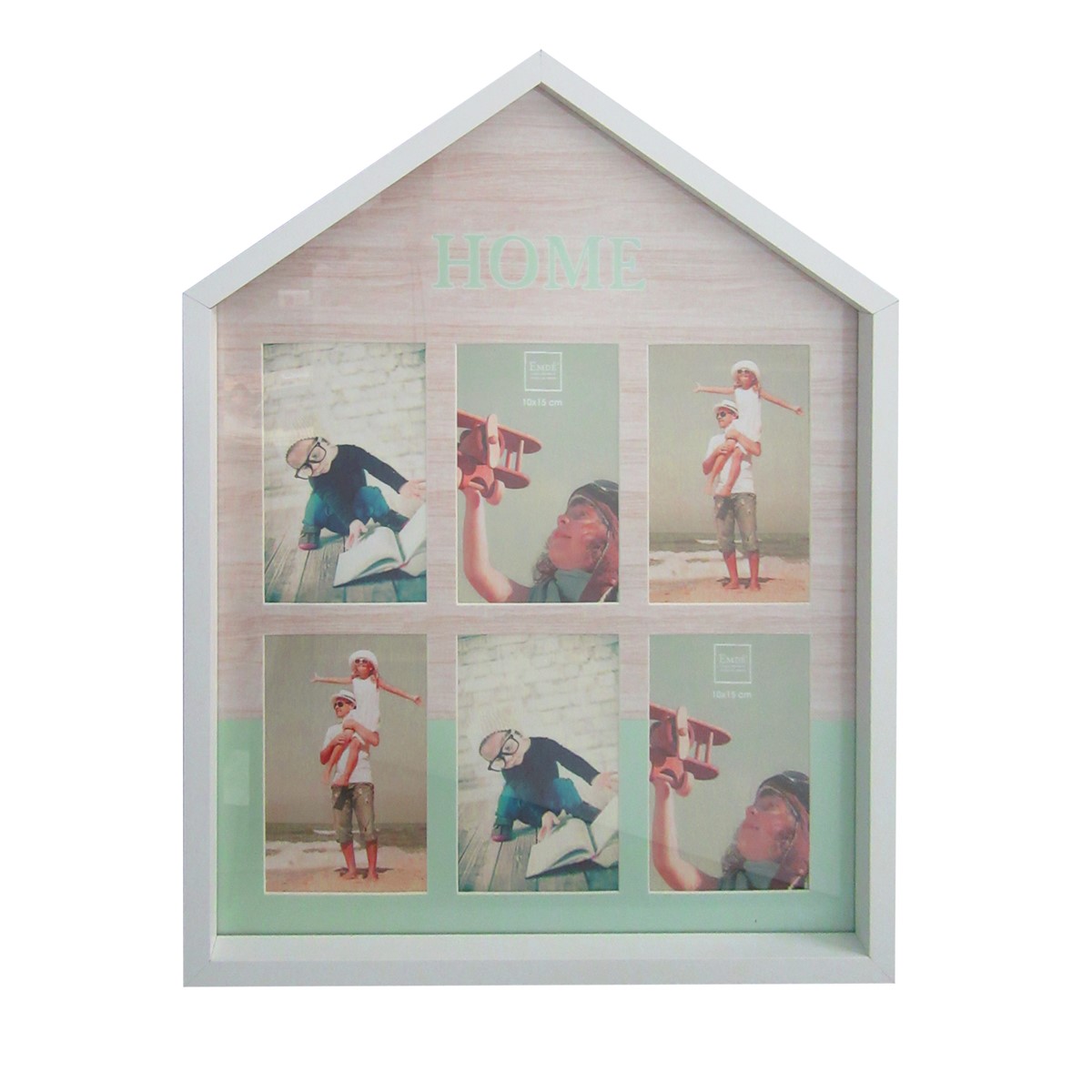 Cadre multivues en bois vert 40x50 (photo) Cadre multivues en bois vert 40x50