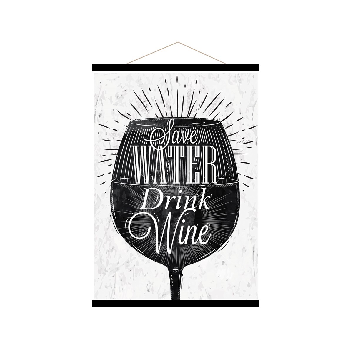 Affiche kakemono en toile noire 40x60 (photo) Affiche kakemono en toile noire 40x60
