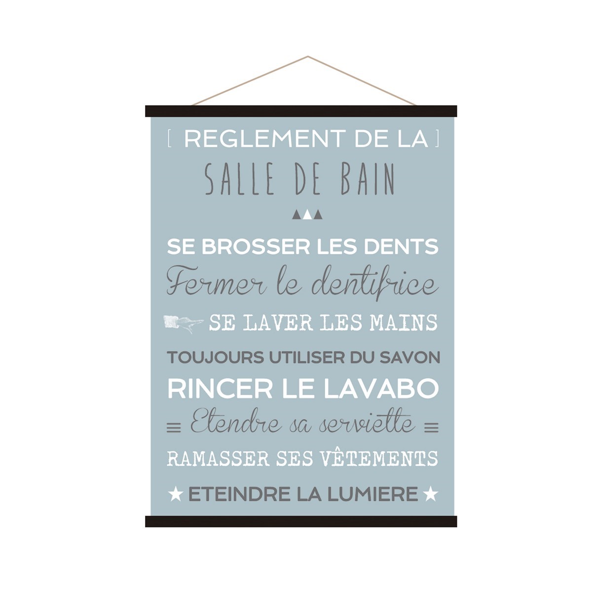 Affiche kakemono en toile bleu ciel 60x80 (photo) Affiche kakemono en toile bleu ciel 60x80