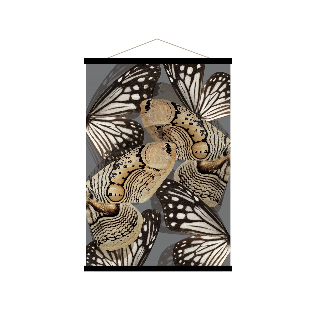 Affiche kakemono en toile noire 50x70 (photo) Affiche kakemono en toile noire 50x70