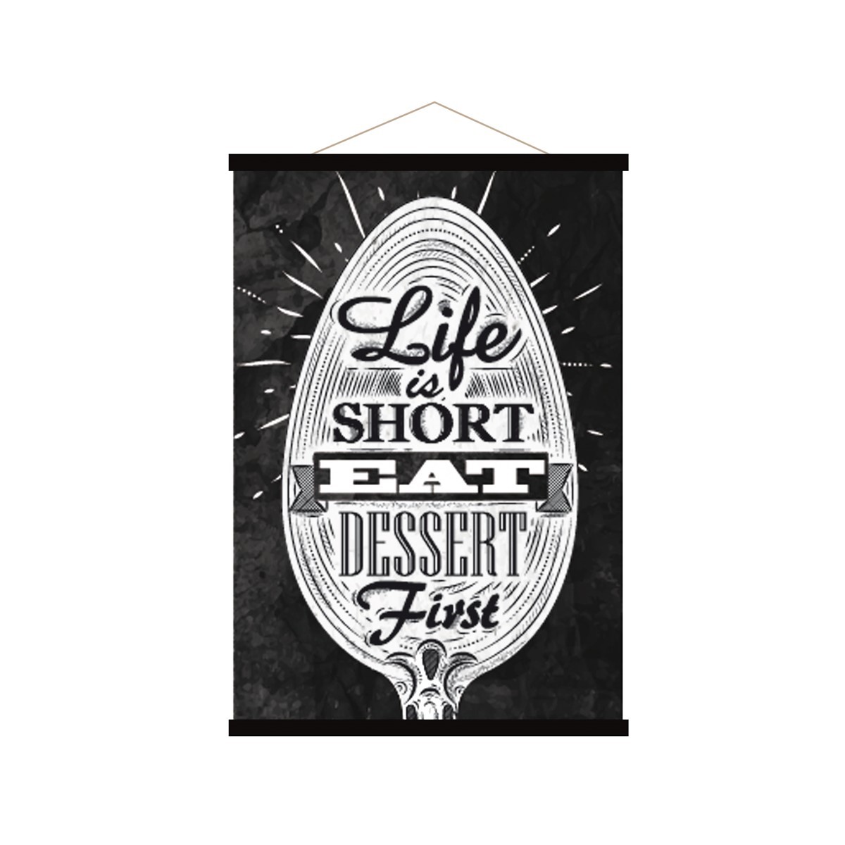 Affiche kakemono en toile noire 40x60 (photo) Affiche kakemono en toile noire 40x60