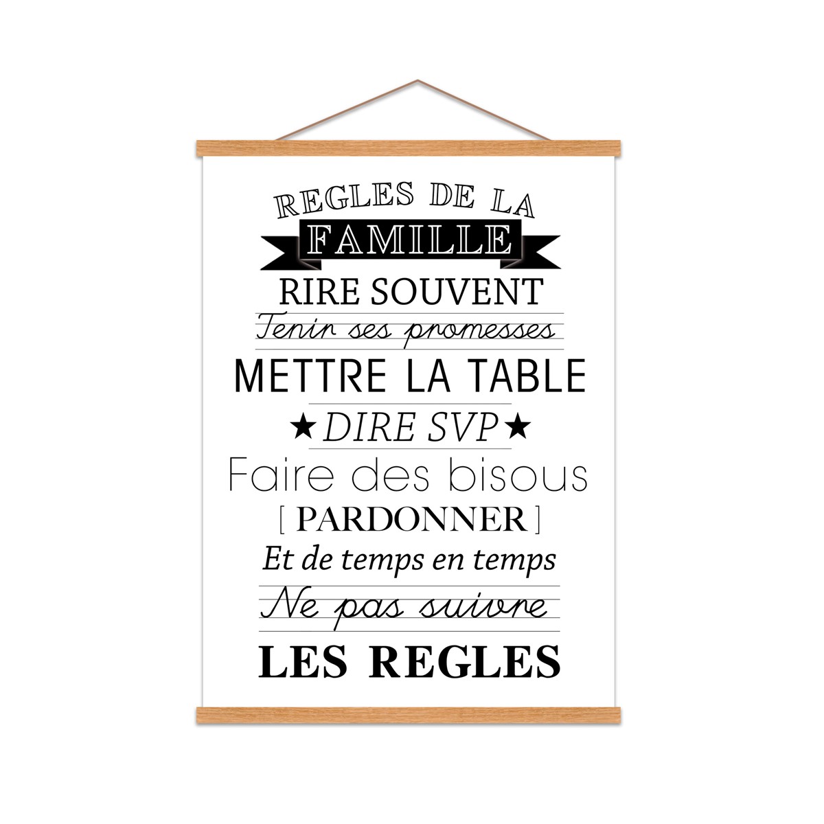 Affiche kakemono en toile blanche 60x80 (photo) Affiche kakemono en toile blanche 60x80