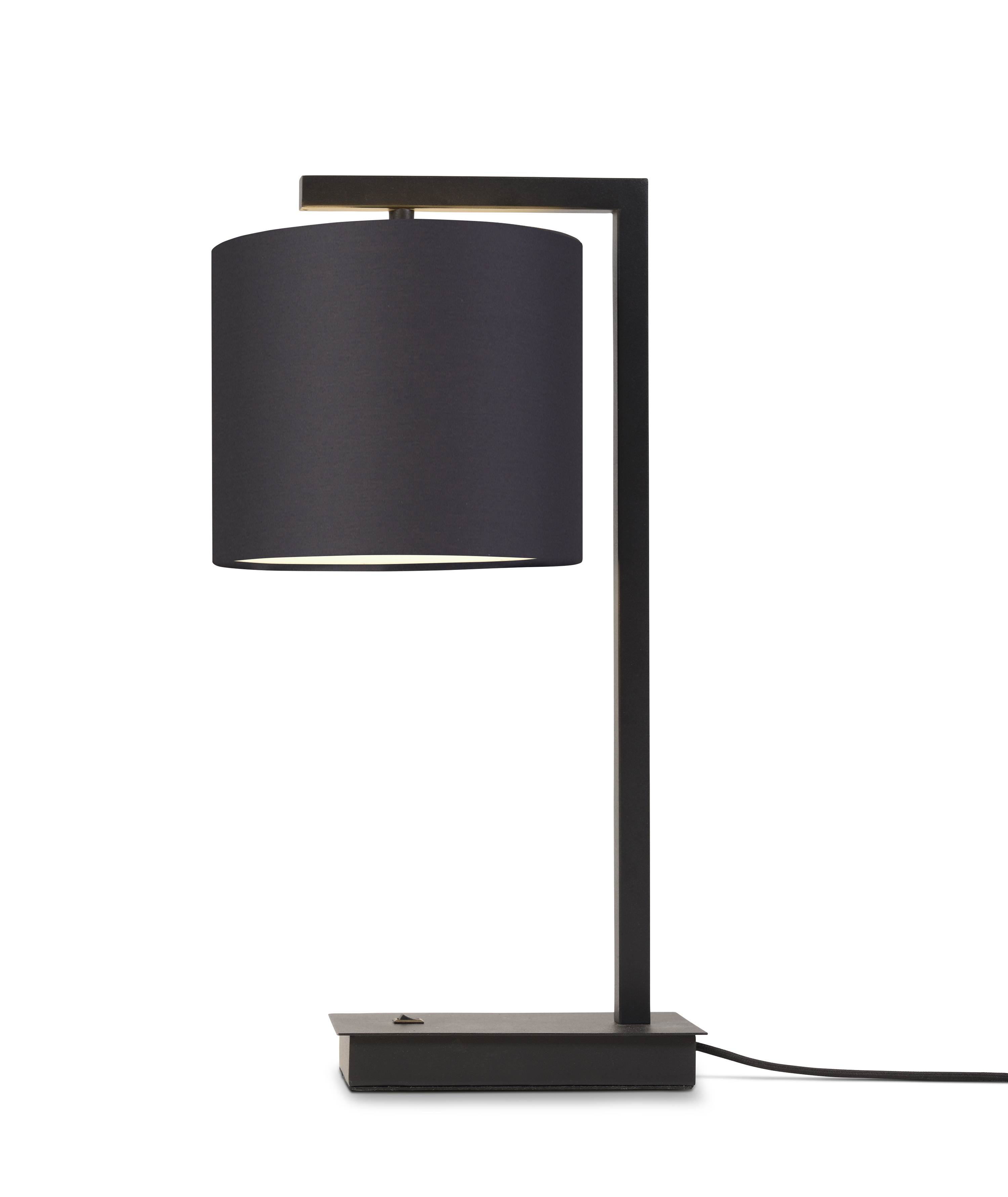 Lampe de table noire et abat-jour H44cm Lampe de table noire et abat-jour H44cm