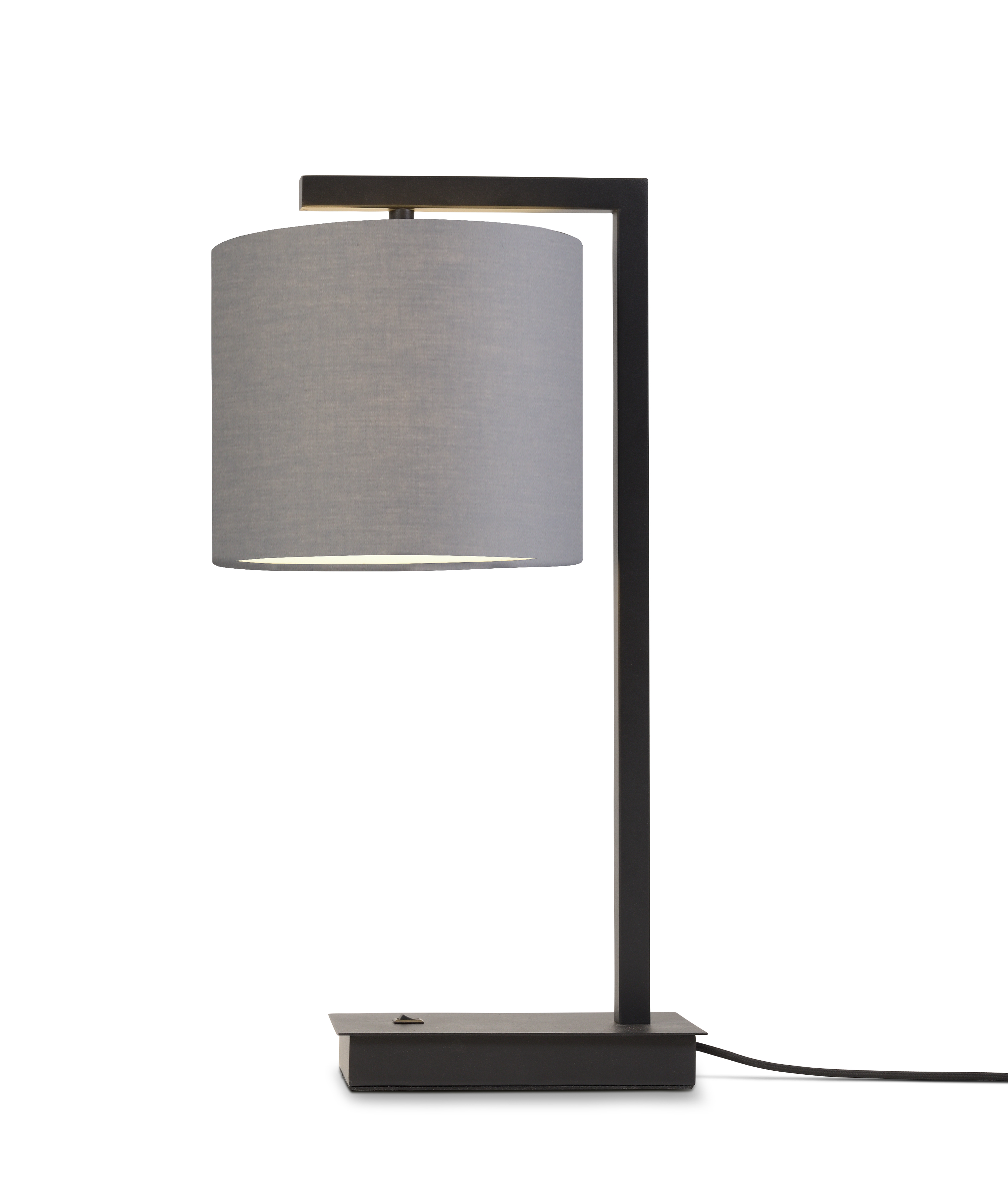 Lampe de table noire et abat-jour H44cm Lampe de table noire et abat-jour H44cm
