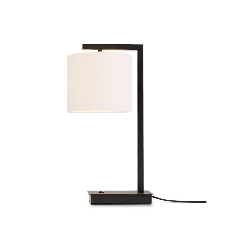 Lampe de table noire et abat-jour H44cm Lampe de table noire et abat-jour H44cm