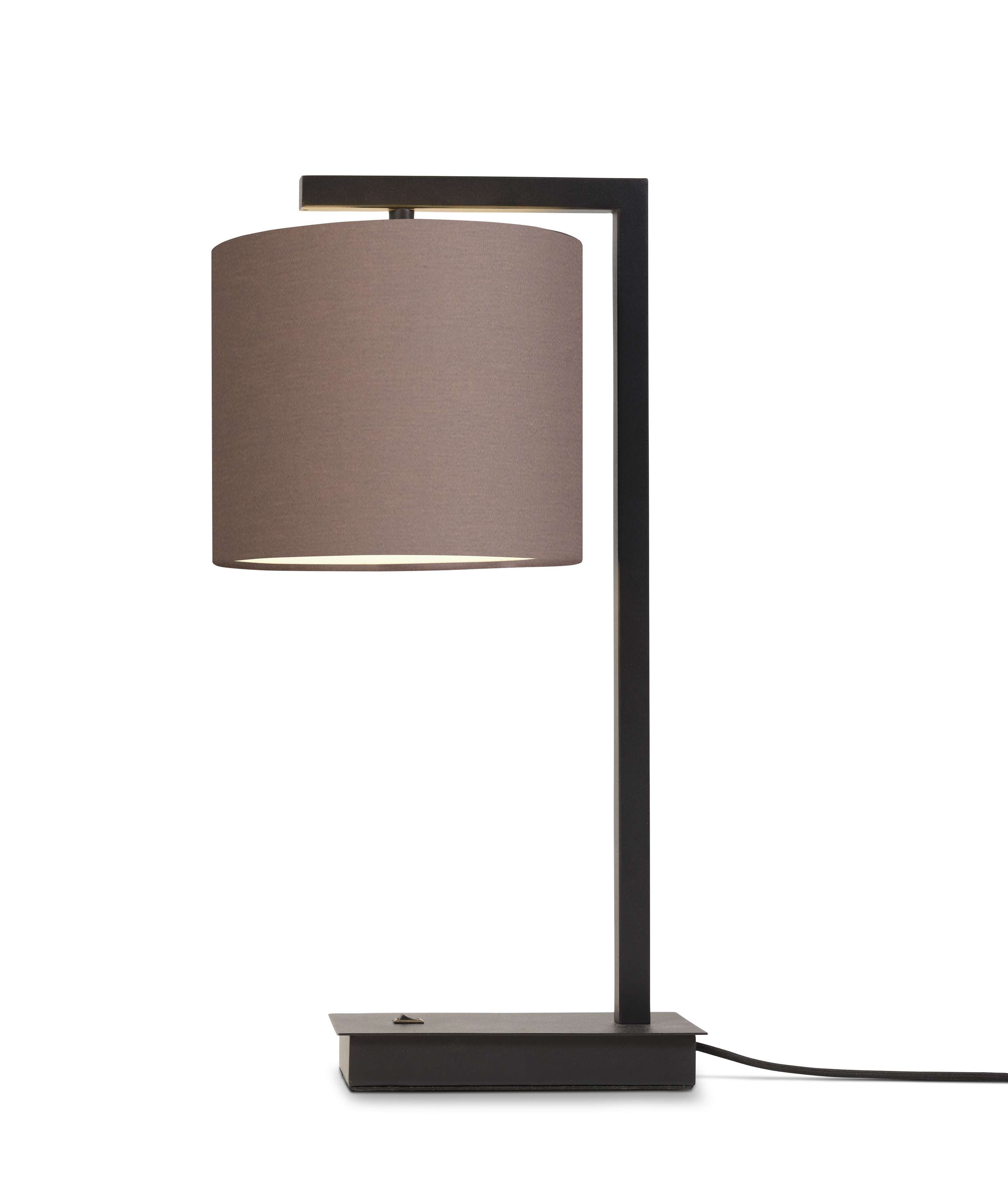 Lampe de table noire et abat-jour H44cm Lampe de table noire et abat-jour H44cm