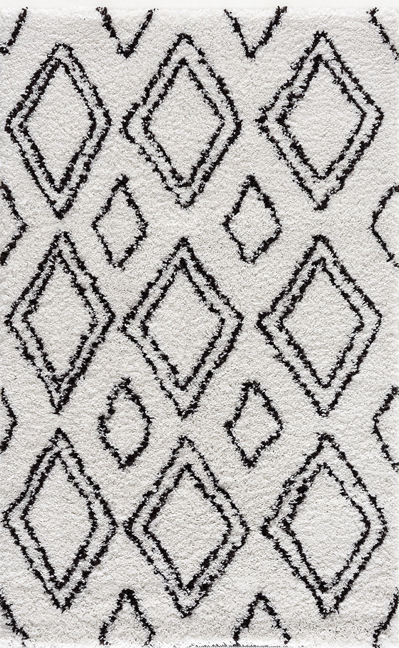 Tapis shaggy salon en laine artificielle crème café 120X160 Tapis shaggy salon en laine artificielle crème café 120X160