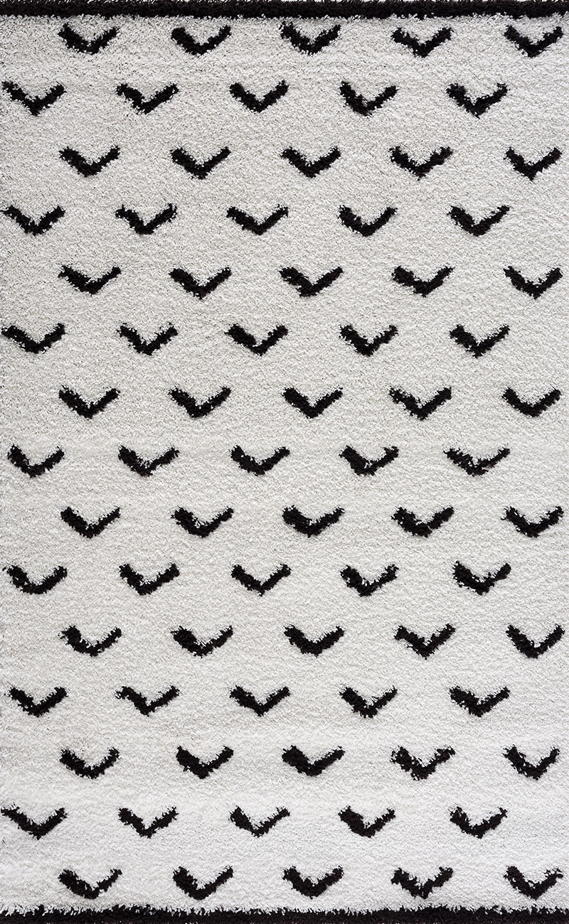 Tapis shaggy salon laine artificielle ecru et café 120X160 Tapis shaggy salon laine artificielle ecru et café 120X160