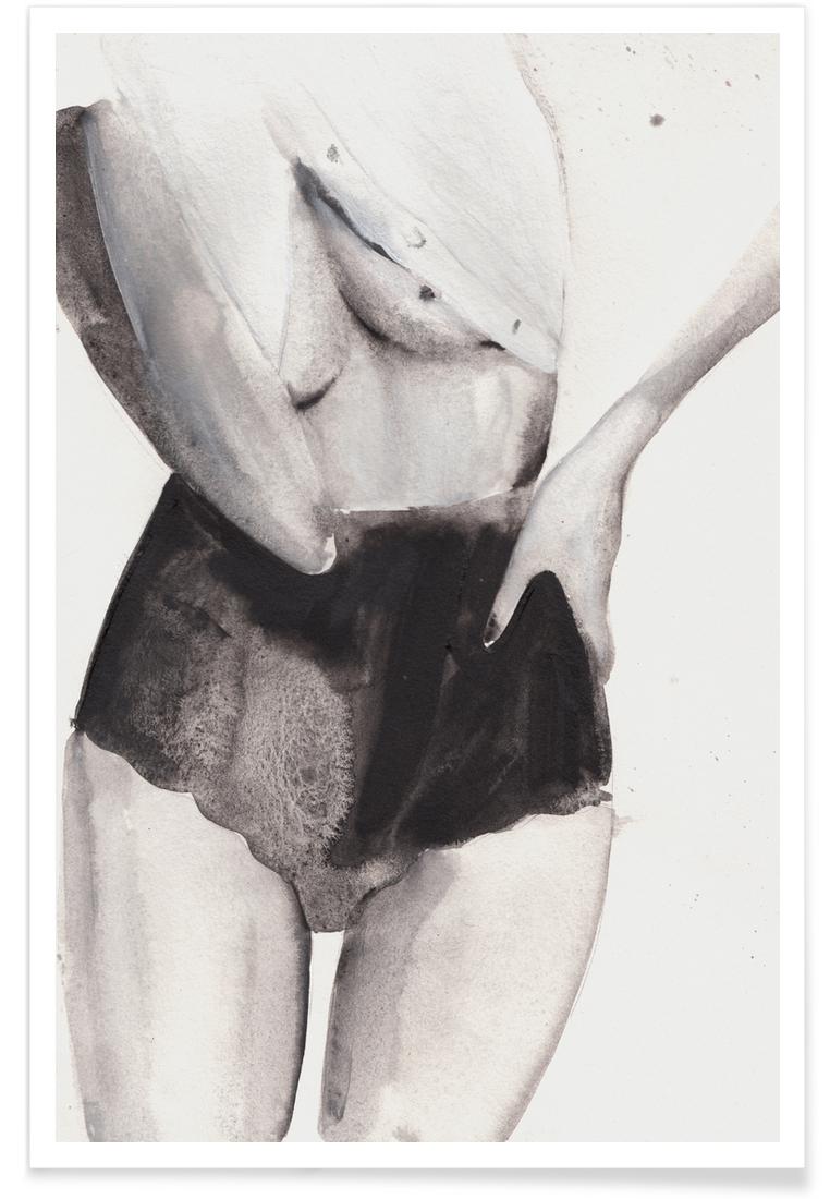 Affiche en Blanc & Gris/60x90 Affiche en Blanc & Gris/60x90