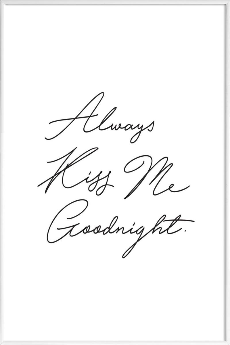 Affiche avec cadre standard (Blanc) en Blanc & Noir/30x45 Affiche avec cadre standard (Blanc) en Blanc & Noir/30x45