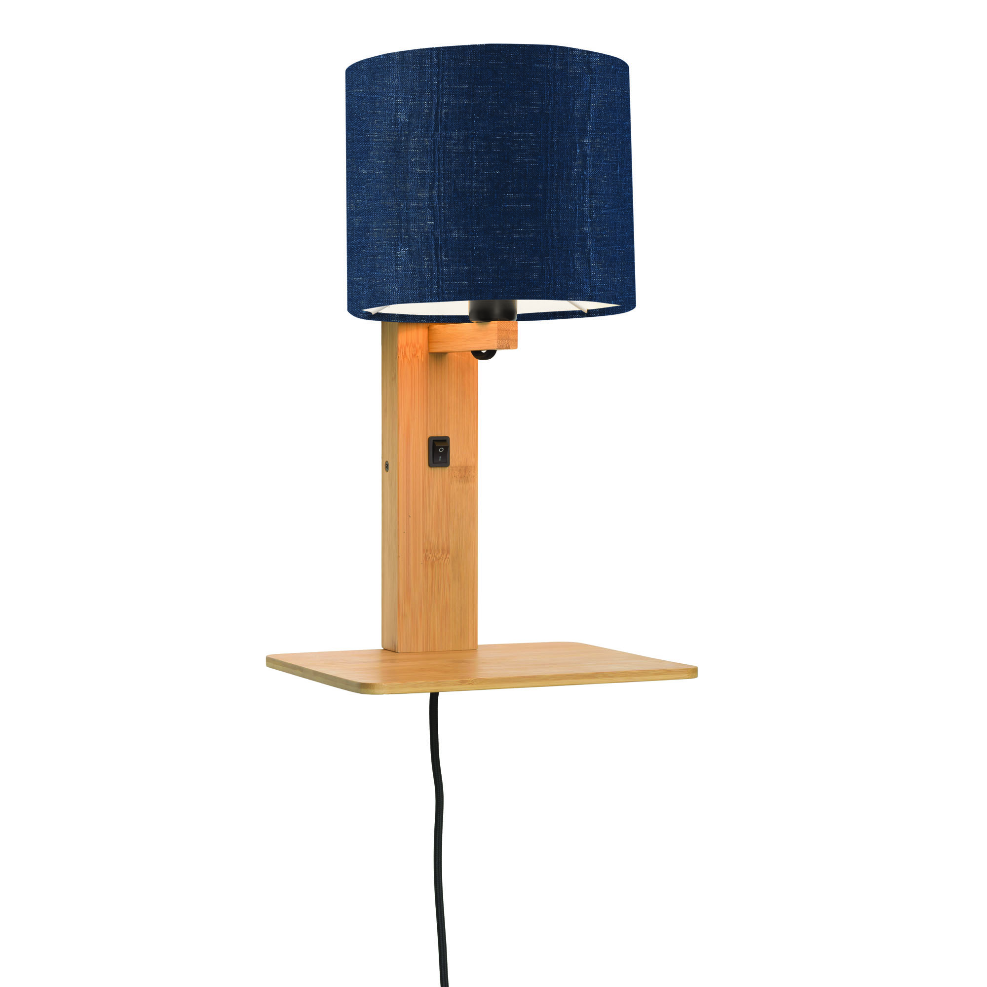 Applique bambou/lin avec tablette H36cm Applique bambou/lin avec tablette H36cm