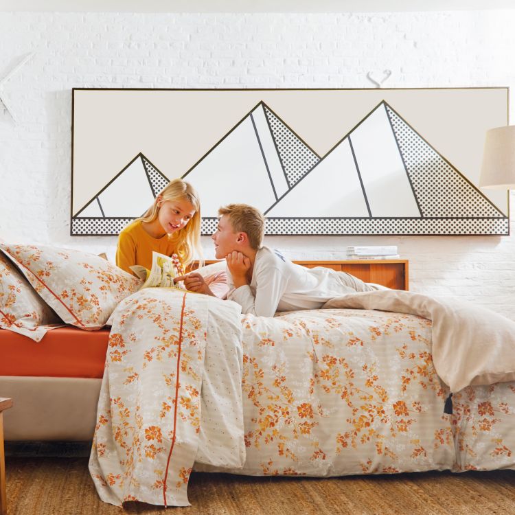Housse De Couette Percale SOUS LE VENT Housse De Couette Percale SOUS LE VENT
