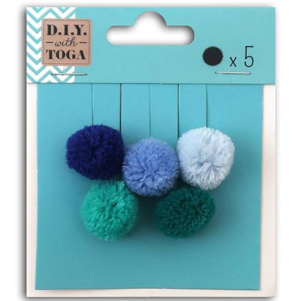 5 pompons ronds en laine 2cm 5 pompons ronds en laine 2cm