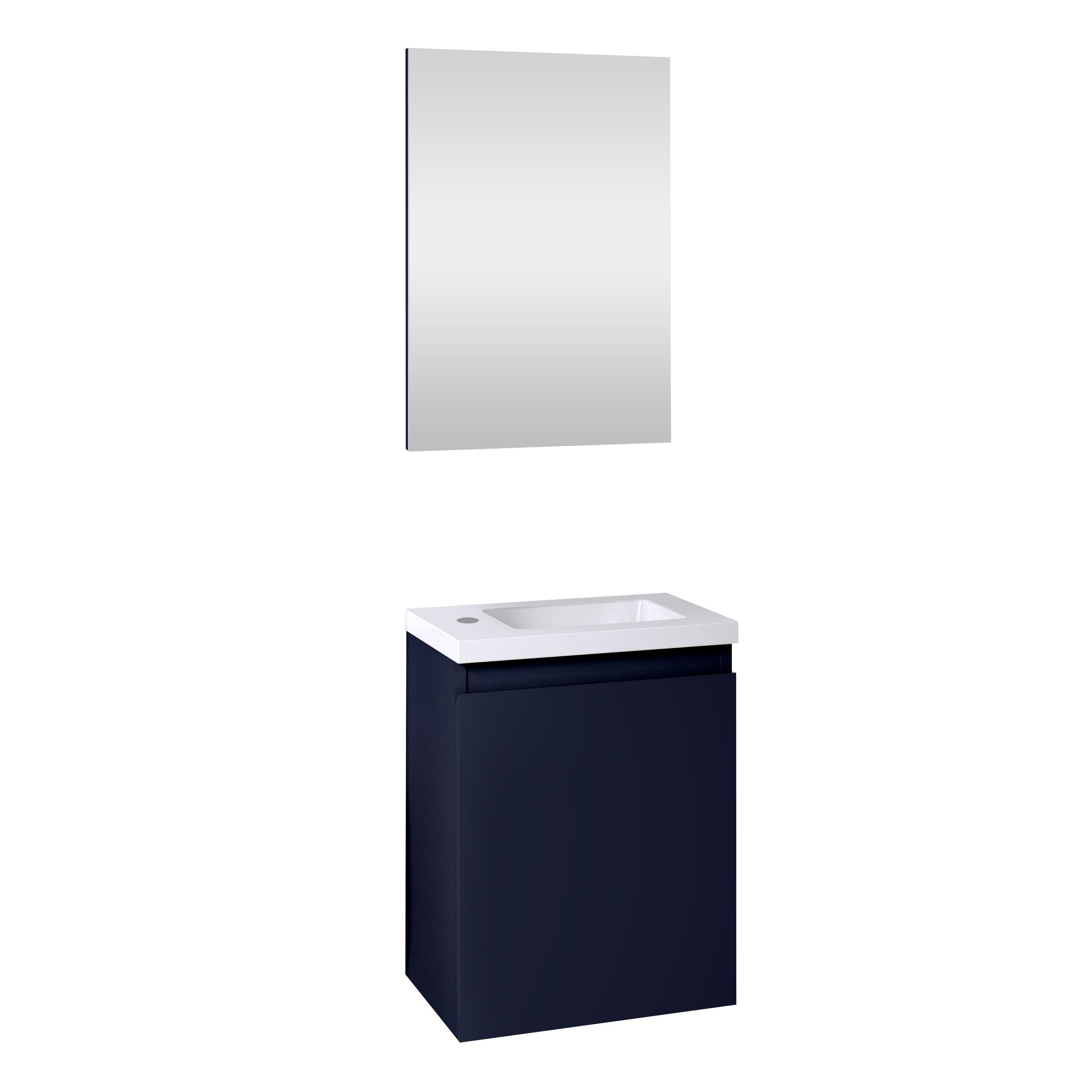 Meuble lave-mains bleu nuit Meuble lave-mains bleu nuit