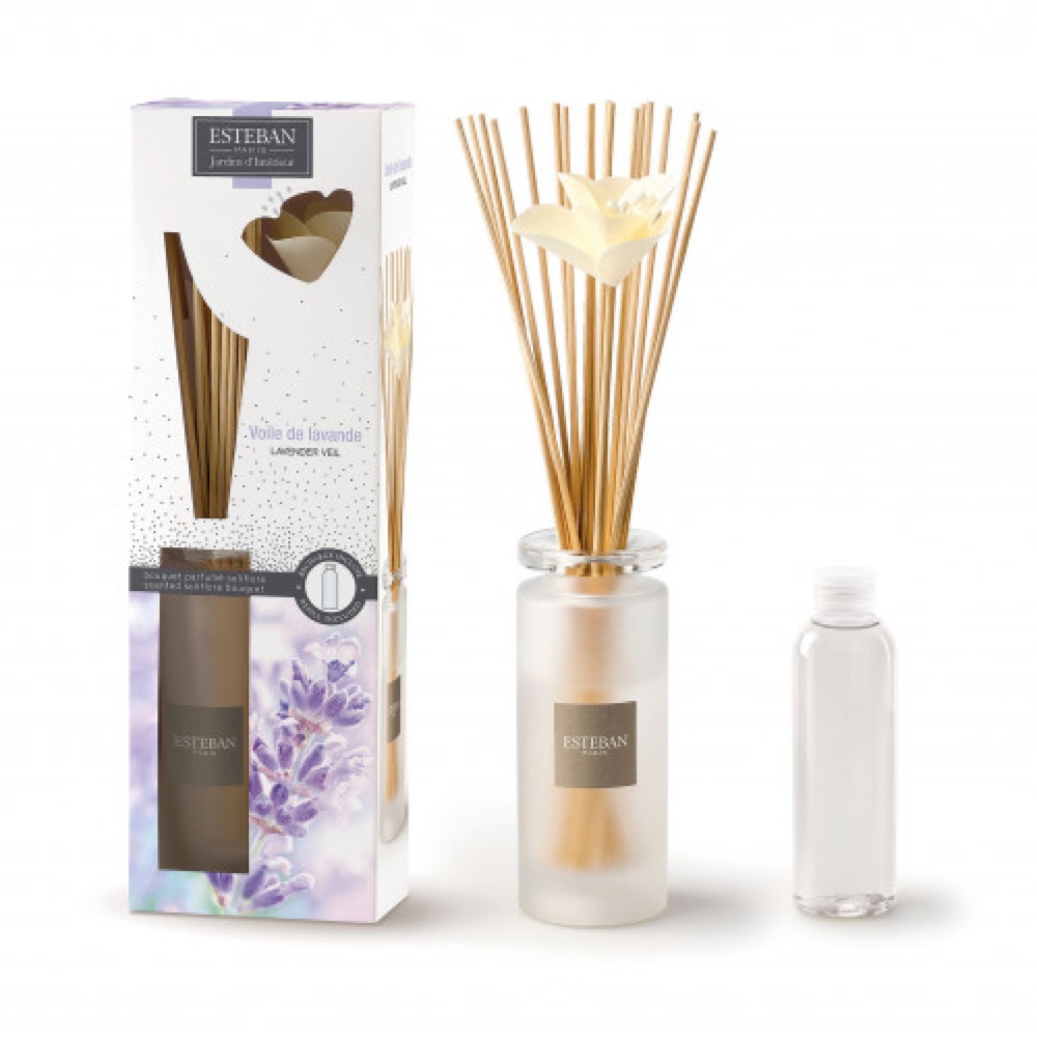 Bouquet parfumé soliflore voile de lavande Bouquet parfumé soliflore voile de lavande
