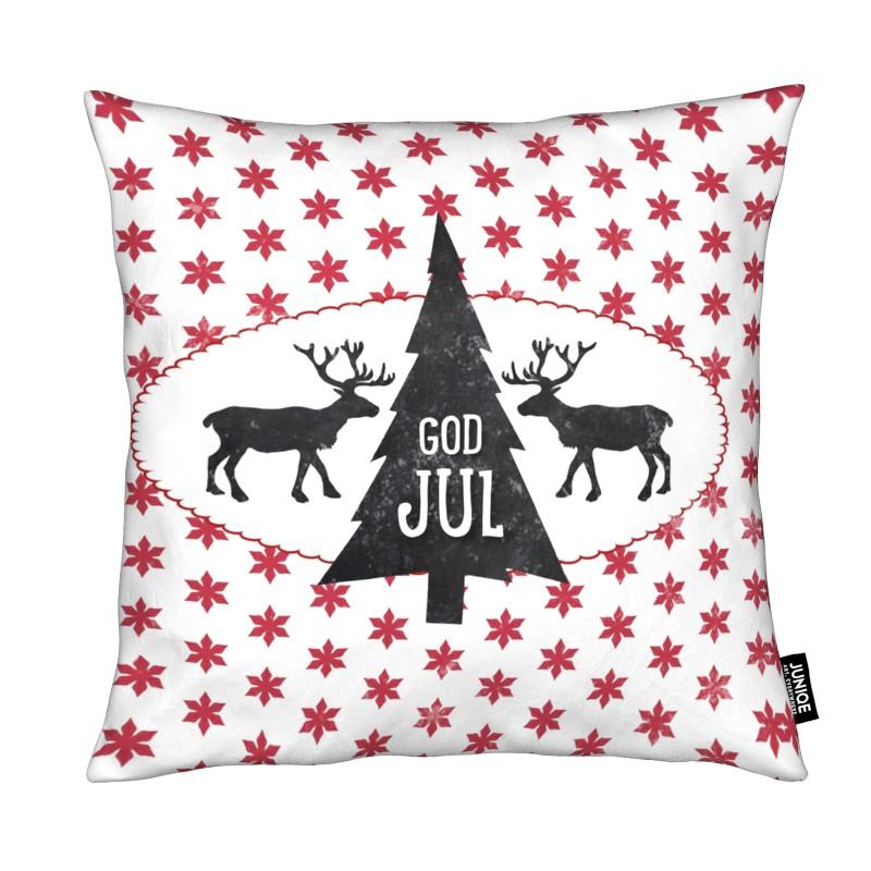 Coussin en microfibre en Blanc & Noir/40x40 Coussin en microfibre en Blanc & Noir/40x40