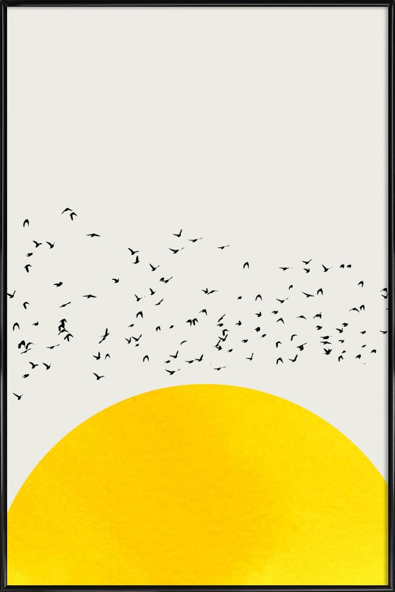 Affiche avec cadre standard (Noir) en Jaune/20x30 (photo) Affiche avec cadre standard (Noir) en Jaune/20x30