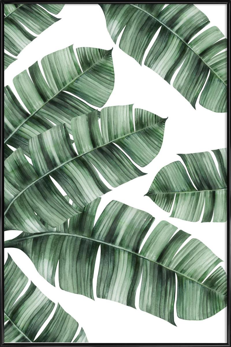 Affiche avec cadre standard (Noir) en Blanc & Vert/30x45 (photo) Affiche avec cadre standard (Noir) en Blanc & Vert/30x45