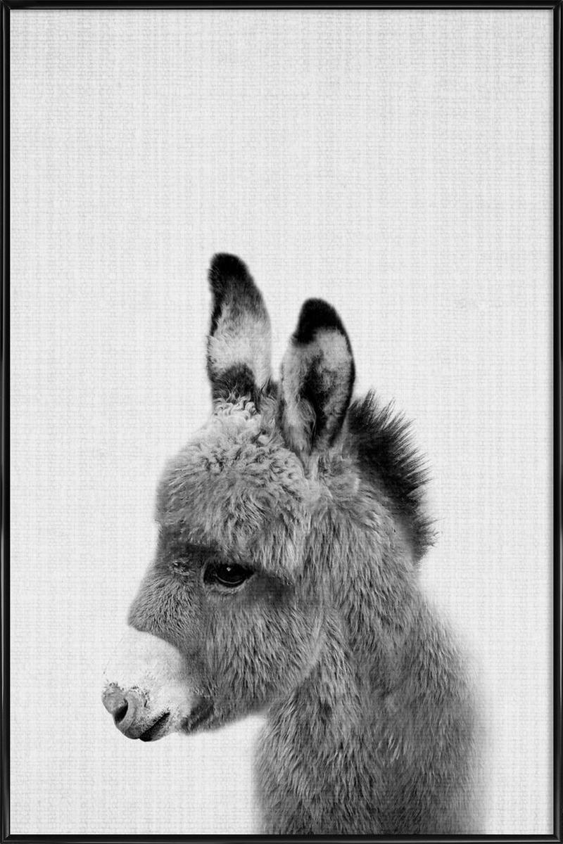 Affiche avec cadre standard (Noir) en Blanc & Gris/20x30 Affiche avec cadre standard (Noir) en Blanc & Gris/20x30