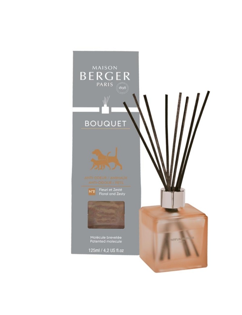 Bouquet parfumé cube odeurs d'animaux givré Bouquet parfumé cube odeurs d'animaux givré