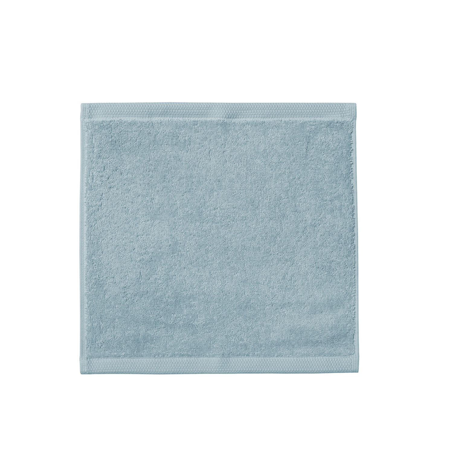 Carré visage en coton bleu islande 30x30 Carré visage en coton bleu islande 30x30